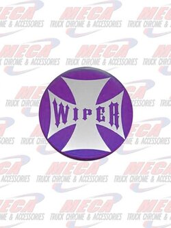 WIPER KNOB STICKER PURPLE GLOSSY CROSS