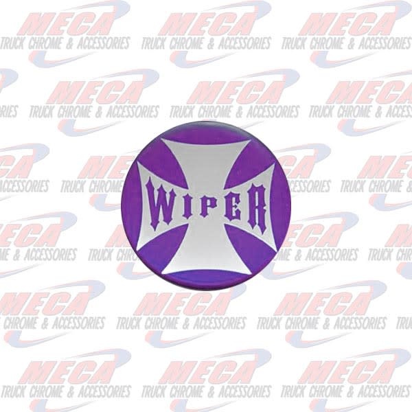 WIPER KNOB STICKER PURPLE GLOSSY CROSS