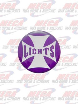 PANEL LIGHT KNOB STICKER PURPLE CROSS GLOSSY