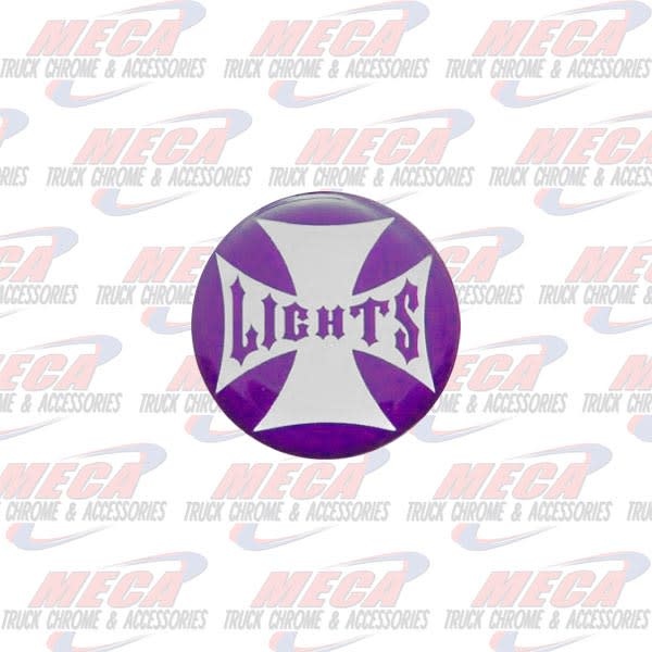 PANEL LIGHT KNOB STICKER PURPLE CROSS GLOSSY