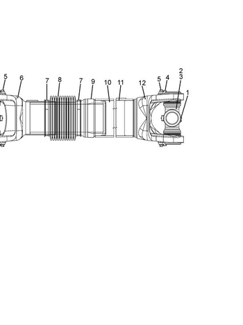SMALL DRIVE SHAFT - INTERAXLE KW 2006+