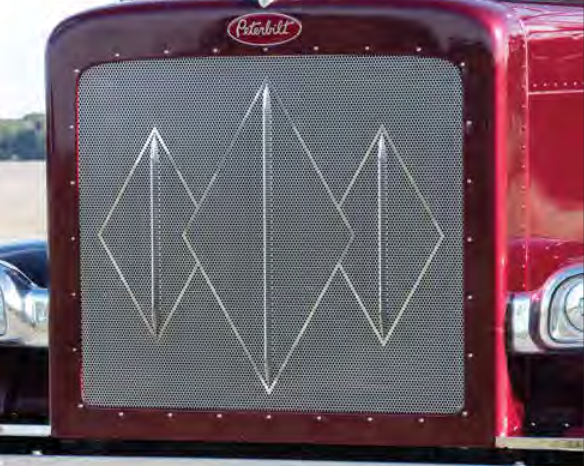 GRILL PB 379 LONG HOOD W/ 1/4" HOLES & 3 DIAMONDS