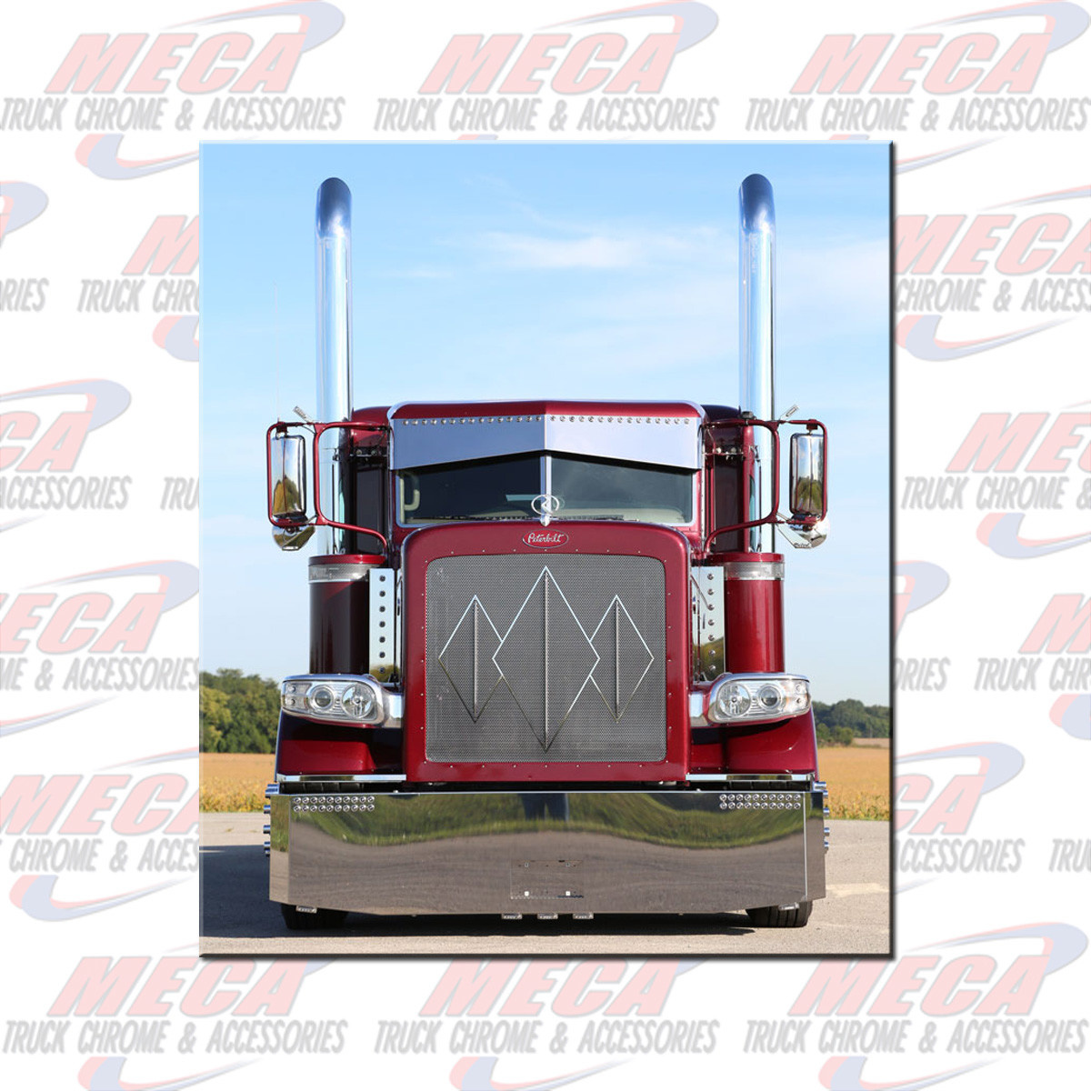 GRILL PB 379 LONG HOOD W/ 1/4" HOLES & 3 DIAMONDS