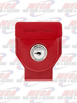 GLAD HAND LOCK RED HEAVY DUTY ALUMINUM WITH KEY