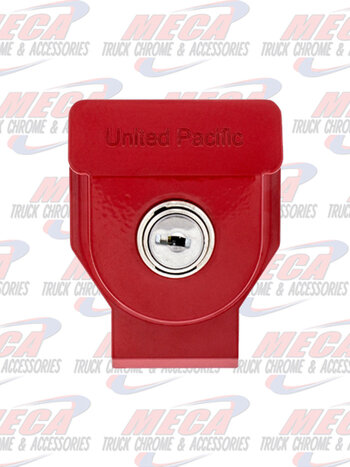 GLAD HAND LOCK RED HEAVY DUTY ALUMINUM WITH KEY
