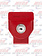 GLAD HAND LOCK RED HEAVY DUTY ALUMINUM WITH KEY