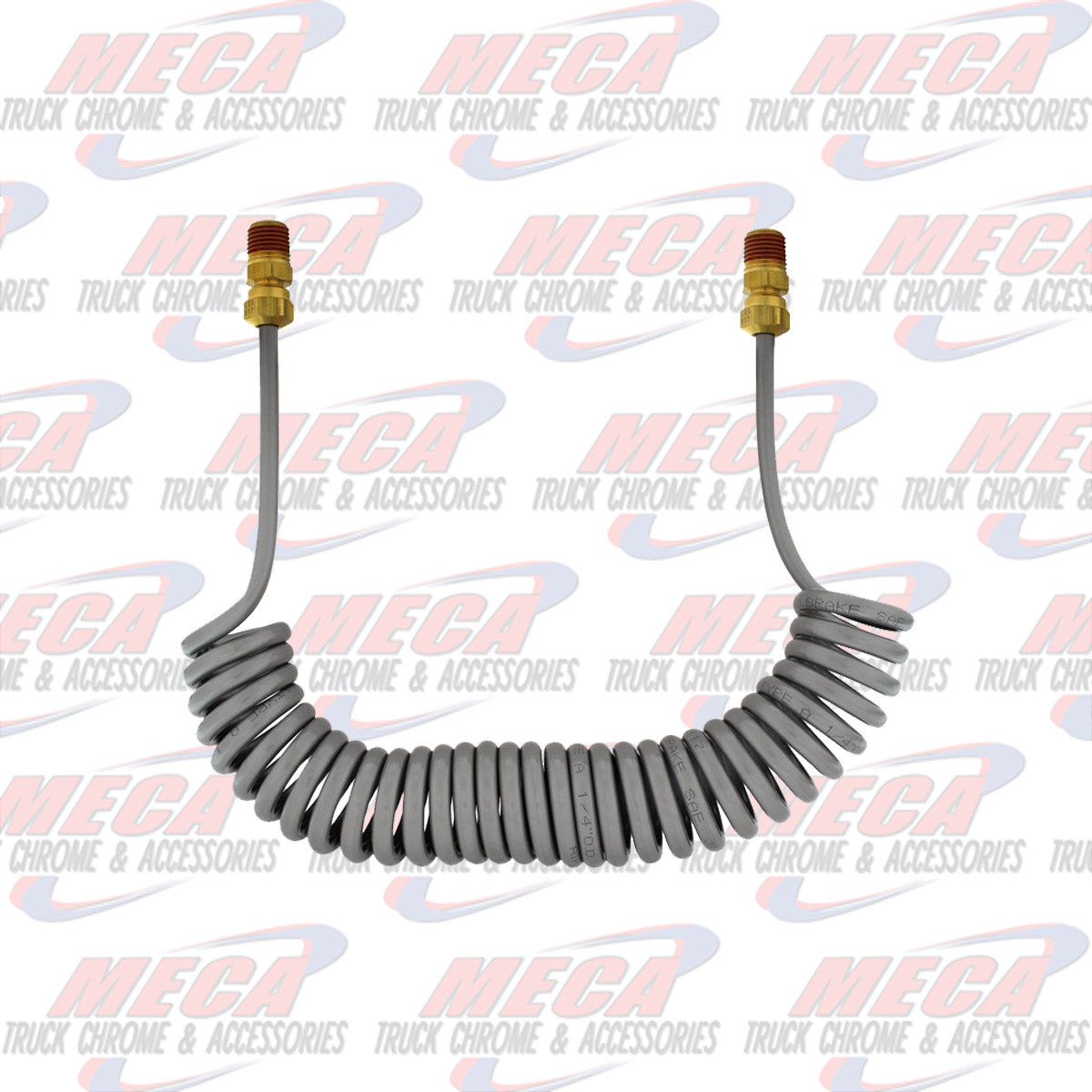 COILED NYLON-12 FIFTH WHEEL AIR HOSE EXTENDS 10'