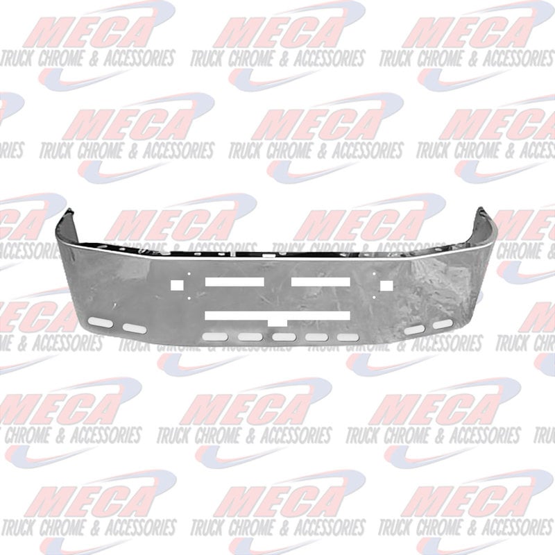 VALLEY CHROME BUMPER KW T600 18'' S/S TOW HLS, 9 OVAL LGT HLS
