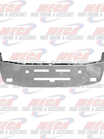 VALLEY CHROME BUMPER KW T600 18'' SS TOW, FOG & AIR FLOW HOLES