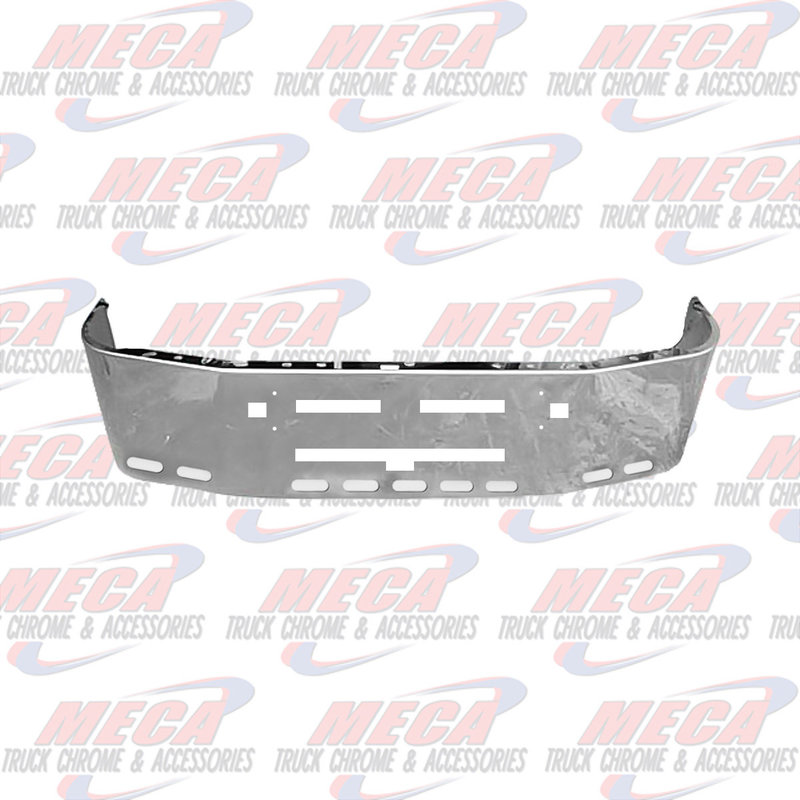 VALLEY CHROME BUMPER KW T600 20'' SS TOW, AIR FLOW, 9 OVAL LT HLS