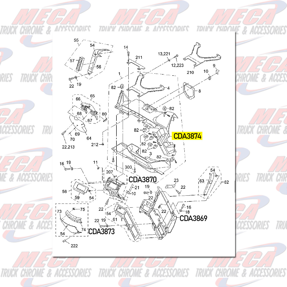 SPEED & TACH SKELETON PANEL SKELETON FREIGHTLINER CENTURY & COLUMBIA