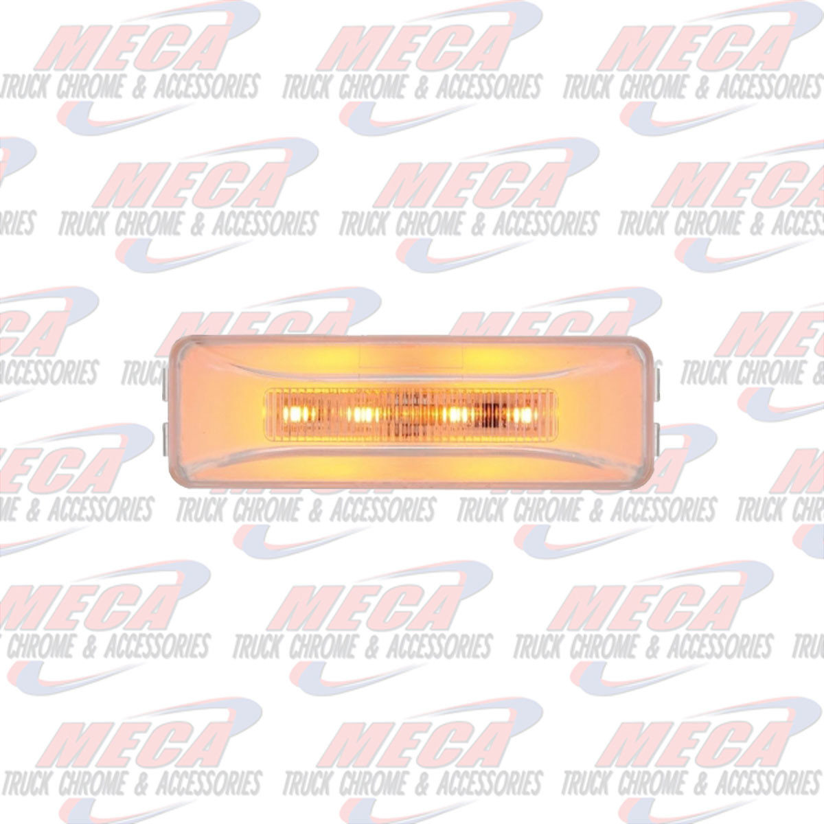 *** Discontinued *** LED DUALLY LARGE AMBER CLEAR HALO GLO 10 DIODE