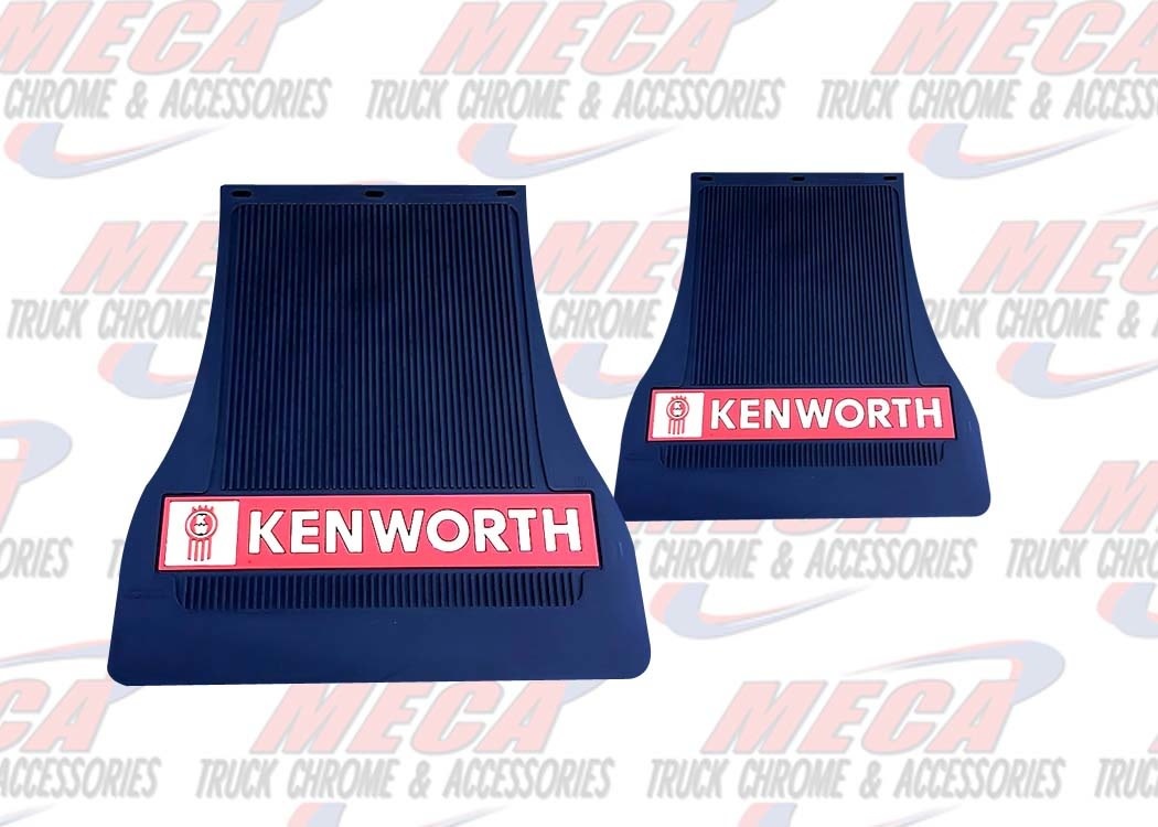 MUDFLAP HOOD WIDE BLK KW PAIR