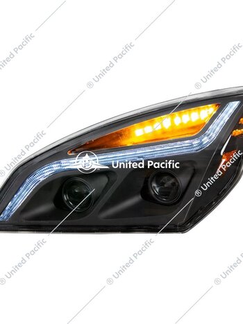 100% LED HEADLAMP ASSEMBLY DRIVER BLACKOUT BACK FL CASCADIA 2018+