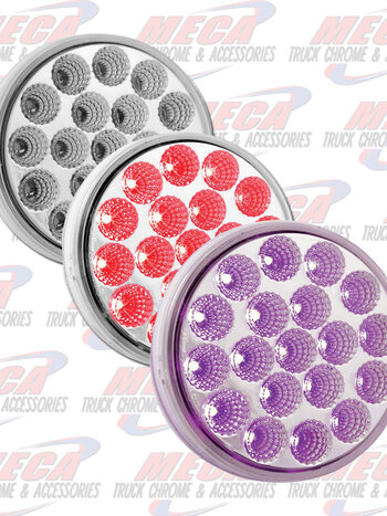 LED 4'' DUAL REVOLUTION RED/PURPLE