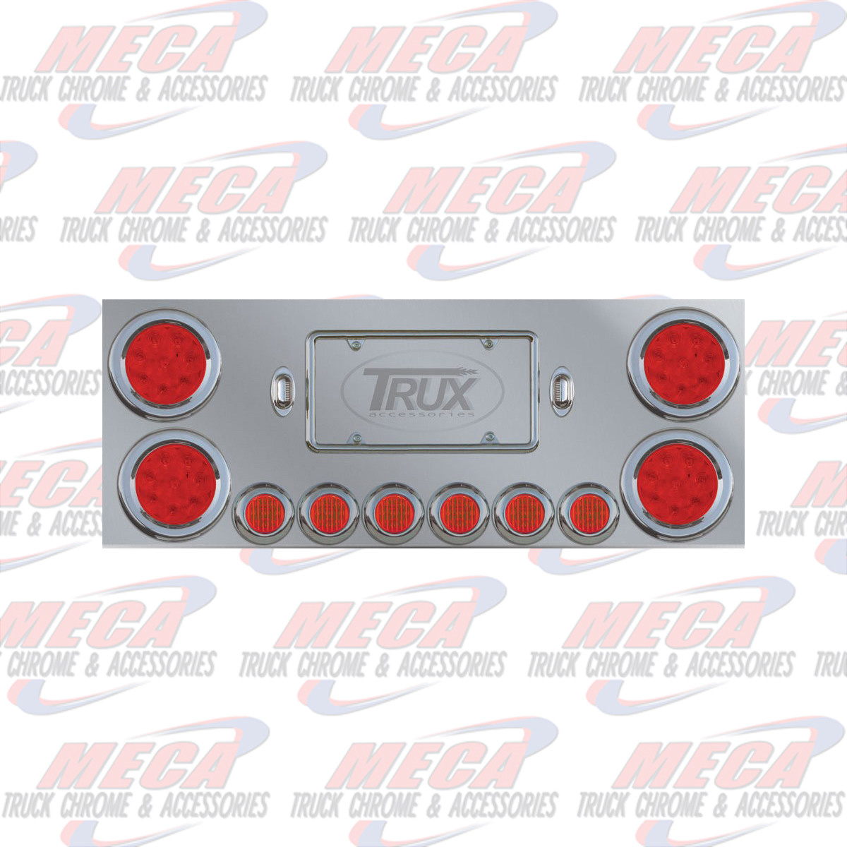 REAR CENTERPIECE S/S 4-4" 6-2" LED'S COMPLETE