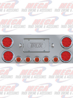 REAR CENTERPIECE S/S 4-4" 5-2.5" LED'S COMPLETE