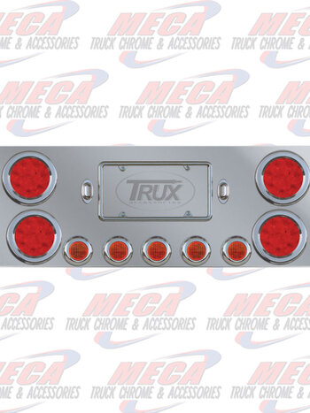 REAR CENTERPIECE S/S 4-4" 5-2.5" LED'S COMPLETE