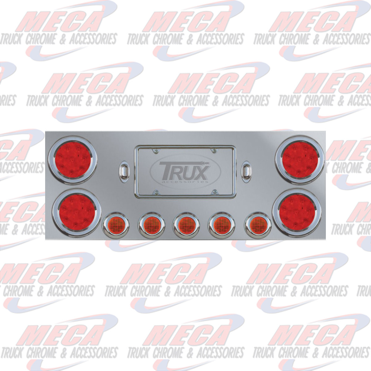 REAR CENTERPIECE S/S 4-4" 5-2.5" LED'S COMPLETE