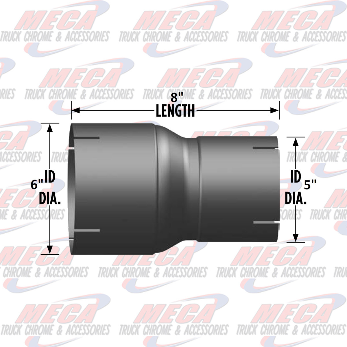 DYNAFLEX EXHAUST STACK COUPLER 5''- 6'' F/F CARBON STEEL