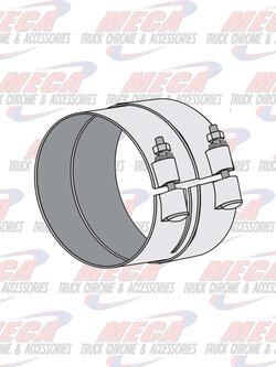 DYNAFLEX EXHAUST CLAMP WIDE 5-1/8'' FOR FEM STACK STEP DOWN