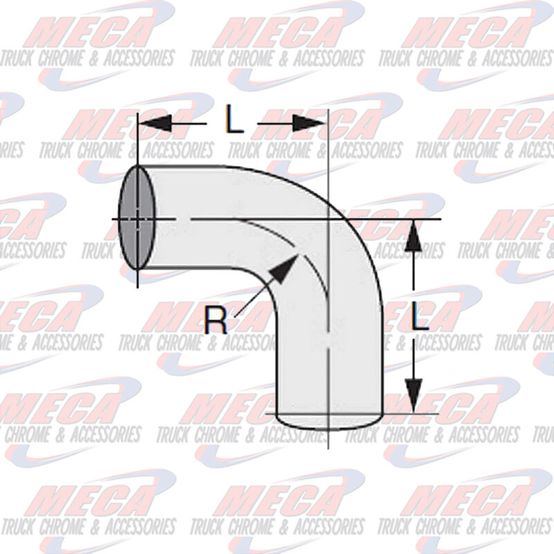 DYNAFLEX ELBOW 90DEG 5'' M/M SHORT RADIUS NON CHROME