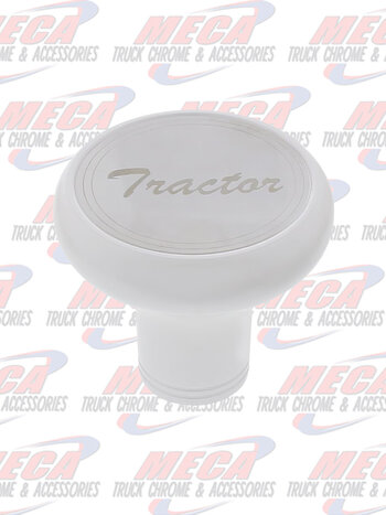 BRAKE KNOB TRACTOR PEARL WHITE W/ S/S PLAQUE