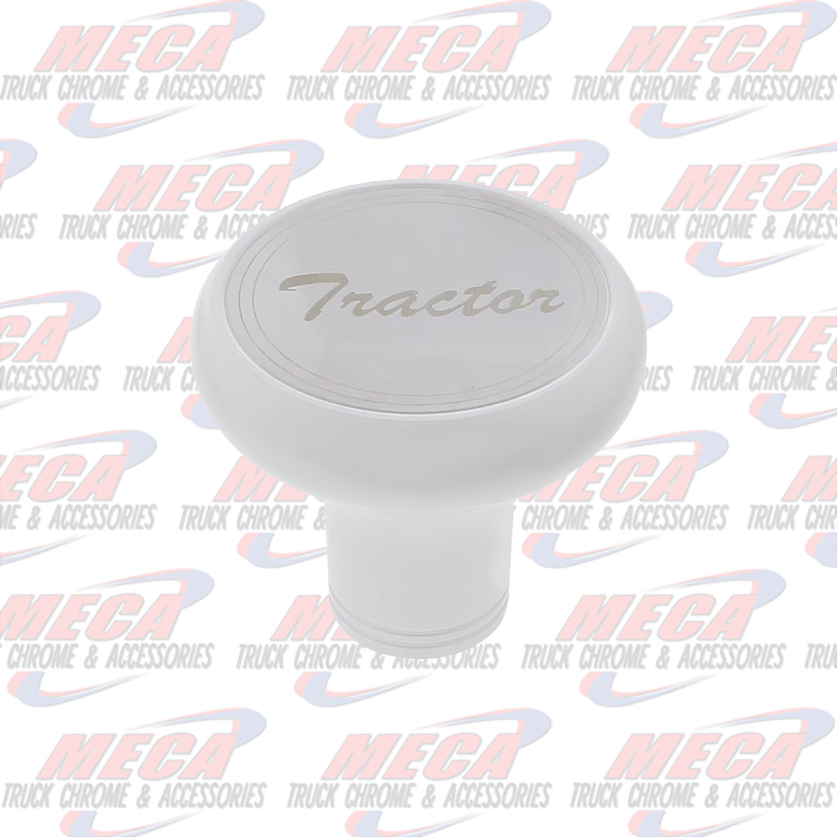 BRAKE KNOB TRACTOR PEARL WHITE W/ S/S PLAQUE