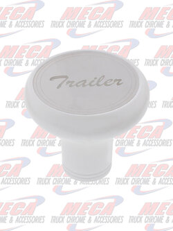 BRAKE KNOB TRAILER PEARL WHITE W/ S/S PLAQUE