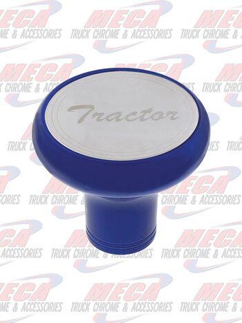 BRAKE KNOB TRACTOR INDIGO BLUE W/ S/S PLAQUE