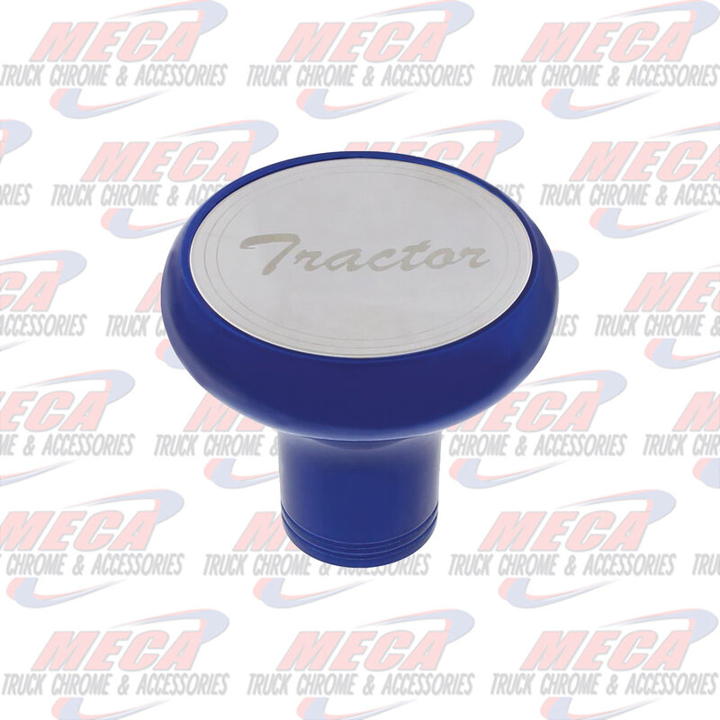 BRAKE KNOB TRACTOR INDIGO BLUE W/ S/S PLAQUE