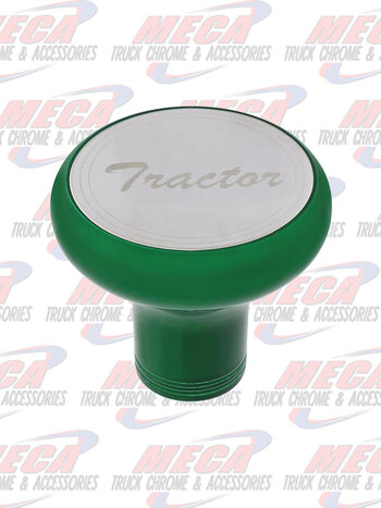 BRAKE KNOB TRACTOR EMERALD GREEN W/ S/S PLAQUE