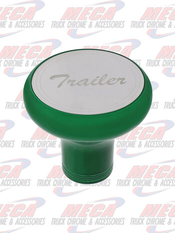 BRAKE KNOB TRAILER EMERALD GREEN W/ S/S PLAQUE
