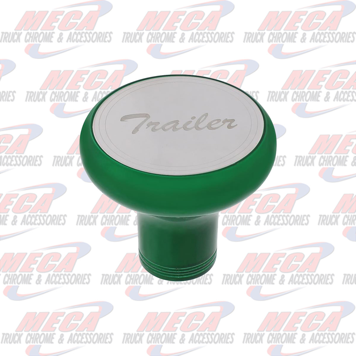BRAKE KNOB TRAILER EMERALD GREEN W/ S/S PLAQUE