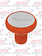 BRAKE KNOB TRACTOR CADMIUM ORANGE W/ S/S PLAQUE