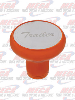 BRAKE KNOB TRAILER CADMIUM ORANGE W/ S/S PLAQUE