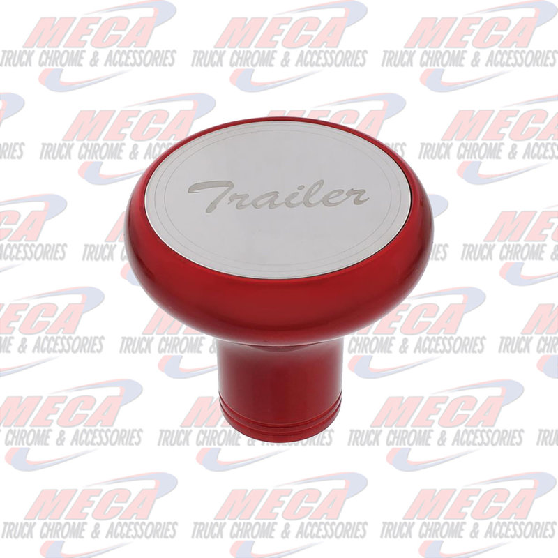 BRAKE KNOB TRAILER CANDY RED W/ S/S PLAQUE