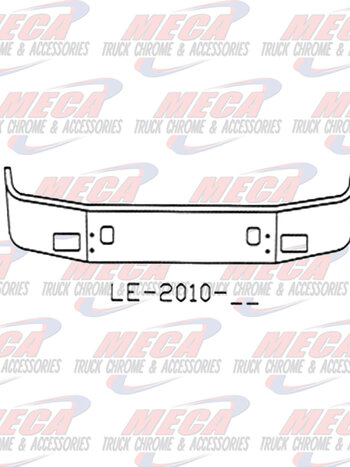 VALLEY CHROME BUMPER VOLVO VNL 42T 64T 16'' S/S FOG & TOW HOLES