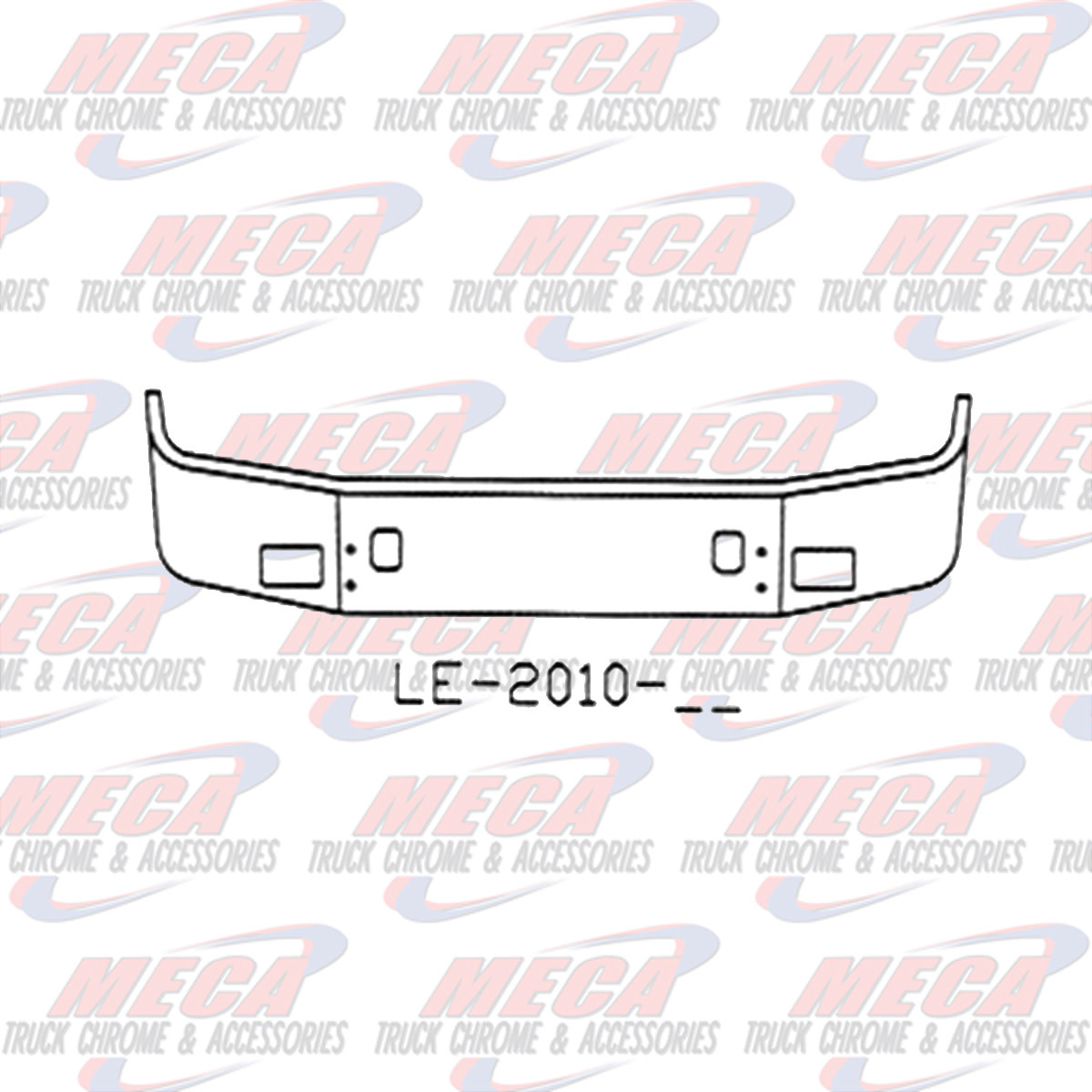 VALLEY CHROME BUMPER VOLVO VNL 42T 64T 16'' S/S FOG & TOW HOLES