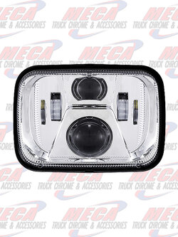 LED HEADLIGHT BEAM 5" X 7" (DOT COMPLIANT) HIGH/LOW 4200 LUMENS DOT COMPLIANT
