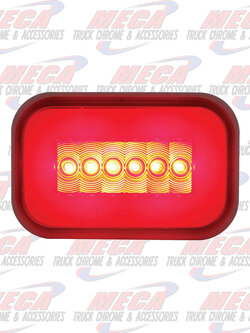 LIGHT LED HALO RECTANGULAR RED