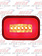 LIGHT LED HALO RECTANGULAR RED