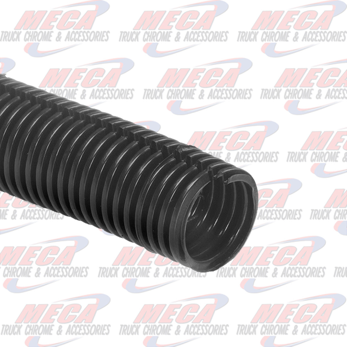 SPLIT FLEX TUBING, BLACK, 3/8", 8'