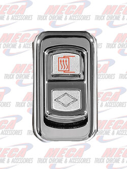 ROCKER SWITCH CHROME REPLACEMENT FOR MIRROR HEAT