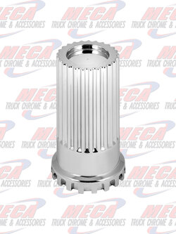CR. PL. 33MM X 4"H PUSH-ON BULLET FLAT TOP NUT COVER