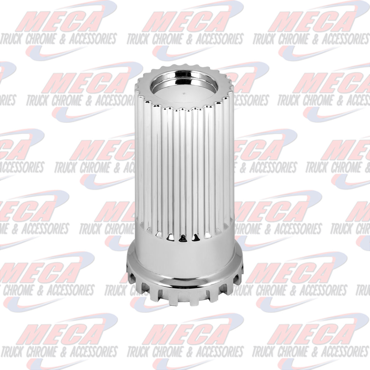 CR. PL. 33MM X 4"H PUSH-ON BULLET FLAT TOP NUT COVER