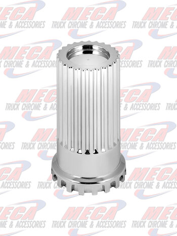 CR. PL. 33MM X 4"H SCREW-ON BULLET FLAT TOP NUT COVER