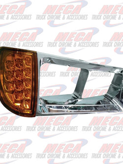 HEADLIGHT BEZEL & TURN SIGNAL LED FOR FLD PASSENGER SIDE