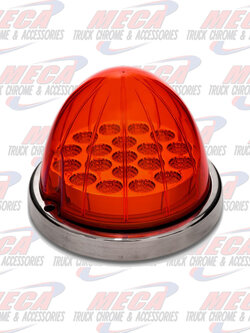 RED WATERMELON LED W/ REFLECTOR CUP & LOCK RING