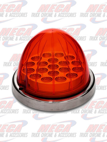 RED WATERMELON LED W/ REFLECTOR CUP & LOCK RING